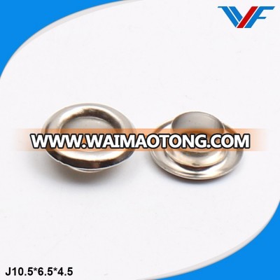 Metal stainless steel ring eyelet for hats / shoes / bags