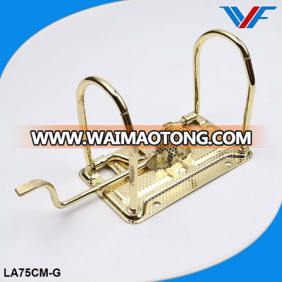 Gold metal clips and fastener for folders